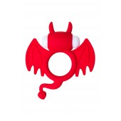 Красное эрекционное кольцо на пенис JOS COCKY DEVIL - JOS - в Серпухове купить с доставкой