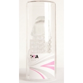 Гелевая прозрачная насадка с 2 отростками - 13 см. - Toyfa Basic - в Серпухове купить с доставкой