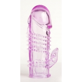 Фиолетовая насадка с коготком и шипами - 13 см. - Toyfa Basic - в Серпухове купить с доставкой