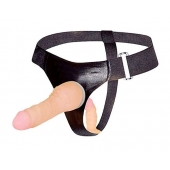 Страпон с вагинальной пробкой - 16,5 см. - Erowoman-Eroman - купить с доставкой в Серпухове