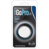 Черно-синее эрекционное кольцо Silicone Go Pro Cock Ring - Blush Novelties - в Серпухове купить с доставкой