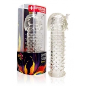 Закрытая прозрачная насадка на пенис Crystal Sleeve Faraon - 13,5 см. - Erowoman-Eroman - в Серпухове купить с доставкой