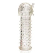 Закрытая прозрачная насадка на пенис Crystal Sleeve Faraon - 13,5 см. - Erowoman-Eroman - в Серпухове купить с доставкой