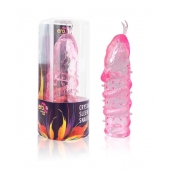 Закрытая рельефная насадка Crystal sleeve snakes в виде змеи с усиками - 14 см. - Erowoman-Eroman - в Серпухове купить с доставкой