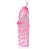Закрытая рельефная насадка Crystal sleeve snakes в виде змеи с усиками - 14 см. - Erowoman-Eroman - в Серпухове купить с доставкой