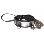 Стильный ошейник с металлическим блеском и поводком - Sitabella - купить с доставкой в Серпухове