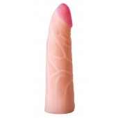 Фаллическая насадка на трусики харнесс - 17,5 см. - LOVETOY (А-Полимер) - купить с доставкой в Серпухове