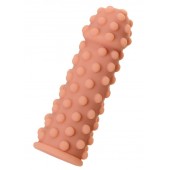 Телесная реалистичная насадка KOKOS Extreme Sleeve 02 с дополнительной стимуляцией - 12,7 см. - KOKOS - в Серпухове купить с доставкой