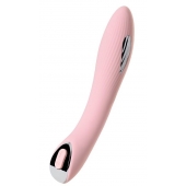 Розовый силиконовый вибратор с электростимуляцией TESLA G-POINT - 21 см. - ToyFa - купить с доставкой в Серпухове