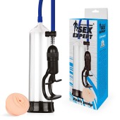 Прозрачная вакуумная помпа с ручным поршнем - Sex Expert - в Серпухове купить с доставкой