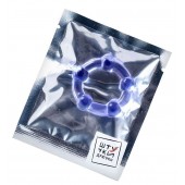 Фиолетовое эрекционное кольцо на пенис с бусинами - Штучки-дрючки - в Серпухове купить с доставкой