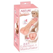 Телесная насадка-мастурбатор 2-in-1 Extension Masturbator - 21 см. - Orion - в Серпухове купить с доставкой