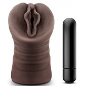 Коричневый мастурбатор-вагина Alexis - Blush Novelties - в Серпухове купить с доставкой