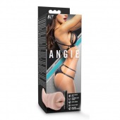 Телесный мастурбатор-ротик Angie - Blush Novelties - в Серпухове купить с доставкой