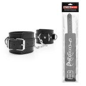 Черные оковы на регулируемых ремешках с цепочкой - Notabu - купить с доставкой в Серпухове