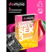 Презервативы для орального секса DOMINO Sweet Sex с ароматом манго - 3 шт. - Domino - купить с доставкой в Серпухове