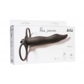 Черная вибронасадка для двойного проникновения Flirtini - 15,9 см. - Lola Games - купить с доставкой в Серпухове