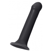 Черный фаллос на присоске Silicone Bendable Dildo XL - 20 см. - Strap-on-me - купить с доставкой в Серпухове
