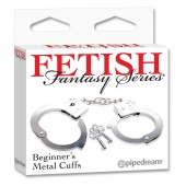 Металлические наручники Beginner s Metal Cuffs - Pipedream - купить с доставкой в Серпухове