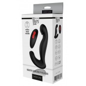 Черный вибромассажер простаты SWIRLING P-PLEASER - Dream Toys - в Серпухове купить с доставкой