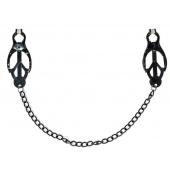 Зажимы на соски Darkside с цепочкой - Lola Games - купить с доставкой в Серпухове