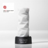 Белый 3D мастурбатор POLYGON - Tenga - в Серпухове купить с доставкой