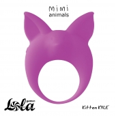 Фиолетовое эрекционное кольцо Kitten Kyle - Lola Games - в Серпухове купить с доставкой