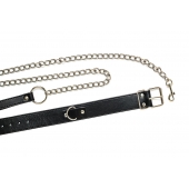 Черный ошейник с поводком Wild - Lola Games - купить с доставкой в Серпухове