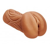 Кофейный мастурбатор-вагина Dumpling - Lola Games - в Серпухове купить с доставкой