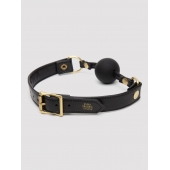 Черный кляп-шар Bound to You Faux Leather Ball Gag - Fifty Shades of Grey - купить с доставкой в Серпухове