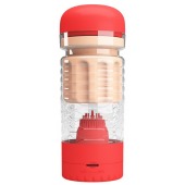 Вибромастурбатор-вагина Emily в красной колбе - Baile - в Серпухове купить с доставкой