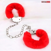 Металлические оковы с мягкой красной опушкой - Notabu - купить с доставкой в Серпухове