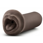 Коричневый мастурбатор-ротик Naughty Nicole - Blush Novelties - в Серпухове купить с доставкой