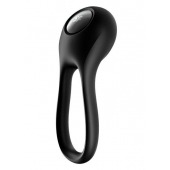 Черное эрекционное виброкольцо Majestic Duo - Satisfyer - в Серпухове купить с доставкой