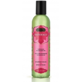 Массажное масло Naturals Strawberry Dreams с ароматом клубники - 236 мл. - Kama Sutra - купить с доставкой в Серпухове