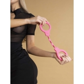 Розовые силиконовые наручники - Le Frivole - купить с доставкой в Серпухове