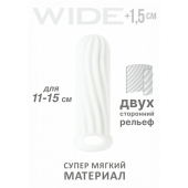 Белый фаллоудлинитель Homme Wide - 13 см. - Lola Games - в Серпухове купить с доставкой