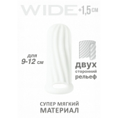 Белый фаллоудлинитель Homme Wide - 11 см. - Lola Games - в Серпухове купить с доставкой