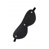 Черная кожаная маска Anonymo с мягким подкладом - ToyFa - купить с доставкой в Серпухове