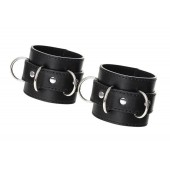 Черные наручники Anonymo на сцепке - ToyFa - купить с доставкой в Серпухове