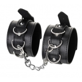 Черные оковы Anonymo из искусственной кожи - ToyFa - купить с доставкой в Серпухове