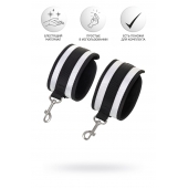 Серебристо-черные наручники Anonymo - ToyFa - купить с доставкой в Серпухове