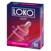 Стимулирующая насадка на пенис LOKO HOT с возбуждающим эффектом - Sitabella - в Серпухове купить с доставкой