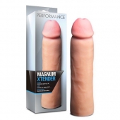 Телесная фаллическая насадка на пенис Magnum Xtender - 23 см. - Blush Novelties - в Серпухове купить с доставкой