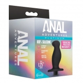 Черный анальный вибромассажёр Silicone Vibrating Prostate Massager 02 - 10,8 см. - Blush Novelties - в Серпухове купить с доставкой