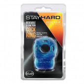 Голубое эрекционное виброкольцо Reusable 5 Function Cock Ring - Blush Novelties - в Серпухове купить с доставкой