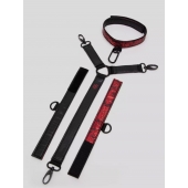 Ошейник с наручниками Reversible Faux Leather Collar and Wrist - Fifty Shades of Grey - купить с доставкой в Серпухове