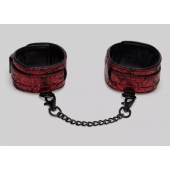 Красно-черные оковы Reversible Faux Leather Ankle Cuffs - Fifty Shades of Grey - купить с доставкой в Серпухове
