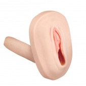 Мастурбатор-вагина с вибрацией и выносным пультом управления REALSTUFF SMOOTH   BALD - Dream Toys - в Серпухове купить с доставкой