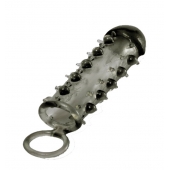 Дымчатая стимулирующая насадка с закрытой головкой SAMURAI PENIS SLEEVE BLACK - 14,5 см. - NMC - в Серпухове купить с доставкой
